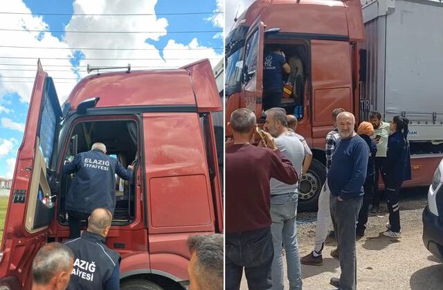 Elazığ’da tır şoförü aracının içinde ölü bulundu