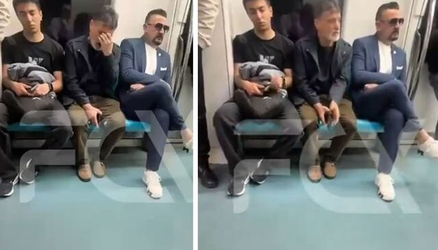 Ertan Torunoğulları, Marmaray’da görüntülendi