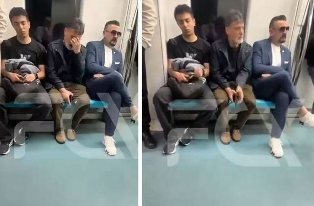 Ertan Torunoğulları, Marmaray’da görüntülendi