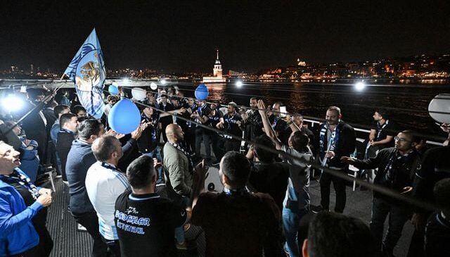 Erzurumspor FK, şampiyonluğu İstanbul Boğazı’nda kutladı! Başkandan yeni stat müjdesi