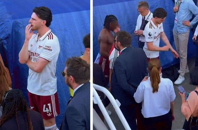 Eski takımının küme düştüğünü gören Declan Rice resmen yıkıldı