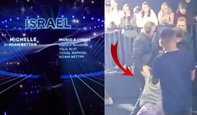 Eurovision’da İsrail protestosu: “Soykırımı durdurun” sloganları salonu inletti