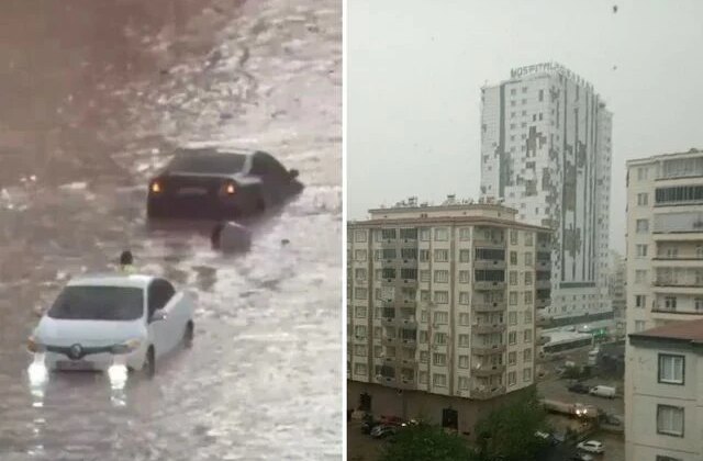 Gaziantep ve Kahramanmaraş’ta sağanak ve fırtına: Çatılar uçtu, yollar göle döndü