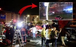 Giresun’da 5 kişinin öldüğü kaza anı kamerada! Araçları biçen tır hiç fren yapmamış