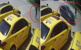 Görme engelli vatandaşın trafikte yaşadığı tehlikeli anlar kamerada