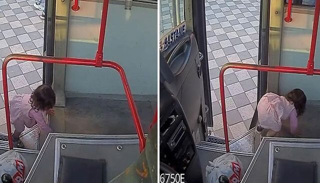 2 yaşındaki çocuk emekleyerek halk otobüsüne bindi, şoför evine giderken fark etti