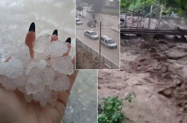 Doğu Akdeniz’deki iki ili sağanak ve dolu vurdu