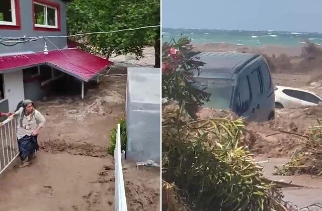 Hatay ve Osmaniye’yi sel vurdu! Evler, yollar ve araçlar zarar gördü