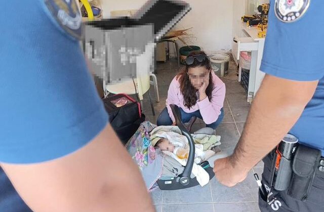 Hırsız ihbarına giden polis gözlerine inanamadı! Karşılarına 5 aylık bebekle anne çıktı