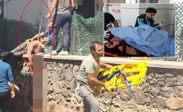 Korkunç olay! Sırtına saplanan demirle hastaneye kaldırıldı