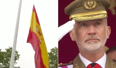İspanyol bayrağı yere düştü, Kral VI. Felipe hiç bir şey yapamadı