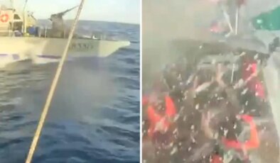İsrail Sumud Filosu’ndaki tekneye çarptı, bağlantı koptu