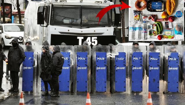 İşte 1 Mayıs’ta görev yapan polislere dağıtılan kumanya
