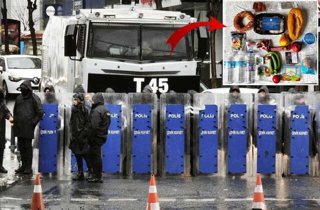 İşte 1 Mayıs’ta görev yapan polislere dağıtılan kumanya