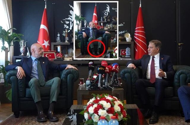 İYİ Parti Grup Başkanvekili Poyraz konuştukça gözler pantolonuna kaydı