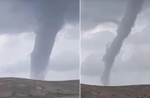 İzmir’de dev hortum paniği! Vatandaşlar büyük korku yaşadı
