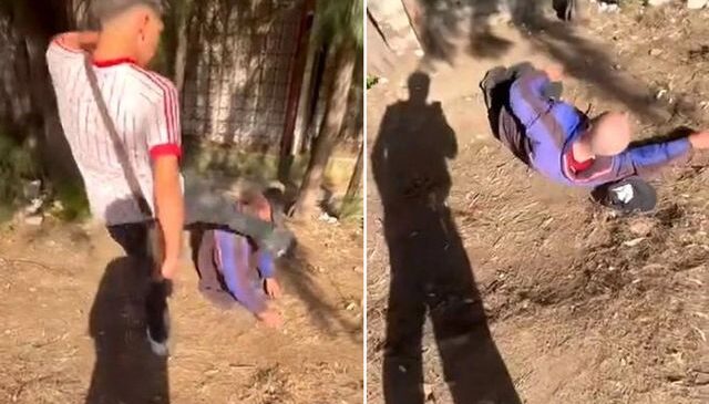 Yaşlı adama tekme atan 2 çocuk serbest kaldı