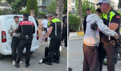 Kaçan motosiklet sürücüsü, kazadan sonra polise sarılıp ağladı