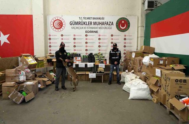 Kapıkule’de dev operasyon: Milyonlarca liralık kaçak eşya ve uyuşturucu ele geçirildi