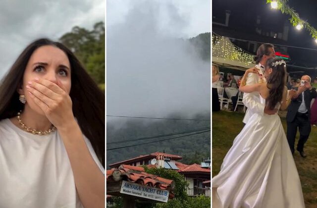 Karsu’dan düğününde yağmur yağan çifte unutulmayacak sürpriz