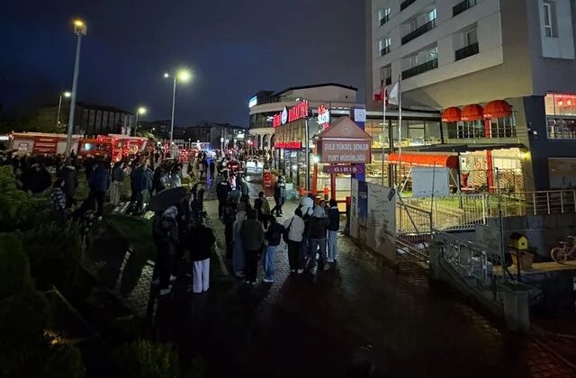 Kayseri’de kız öğrenci yurdunda yangın büyümeden söndürüldü