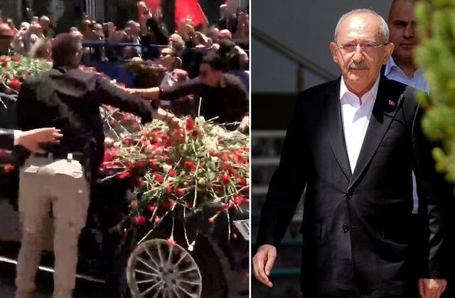 Kemal Kılıçdaroğlu, CHP Genel Merkezi’nde karanfillerle karşılandı