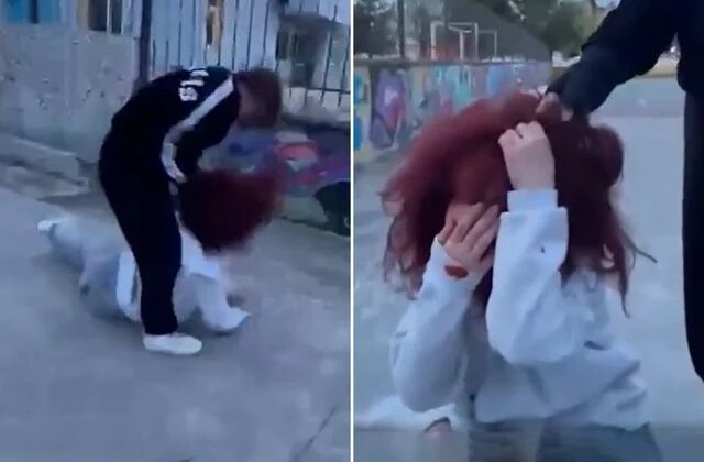 Kız öğrenciyi okul bahçesinde darp ettiler: Kafasını defalarca yere vurdu, “yoruldum” deyip dinlendi