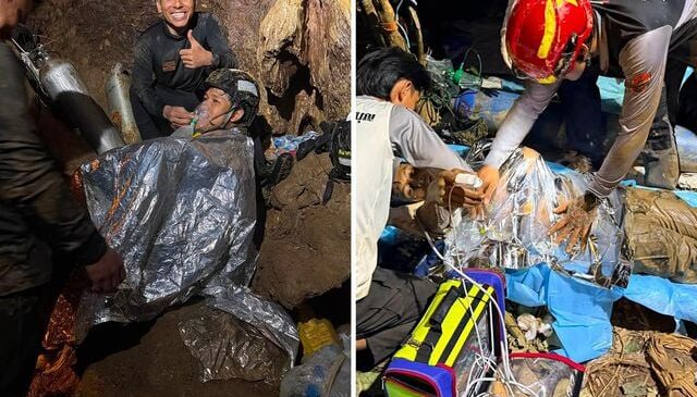 Laos’ta mağarada mahsur kalan define avcılarından 5’i sağ olarak kurtarıldı