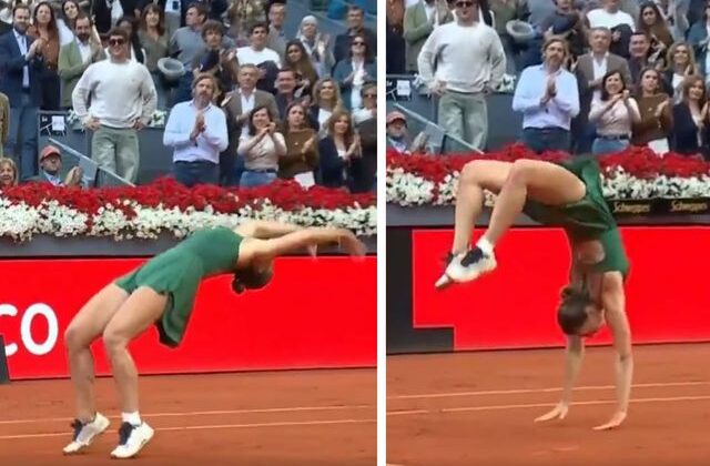 Madrid Açık’ta şampiyon olan Marta Kostyuk zaferini takla atarak kutladı