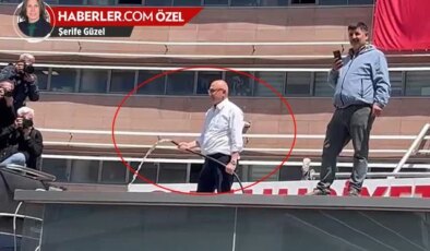 Mahmut Tanal elinde hortumla otobüsün üzerine çıktı: Açın suyu