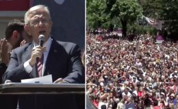 Mansur Yavaş’ın zor anları! Atılan slogan nedeniyle konuşamadı