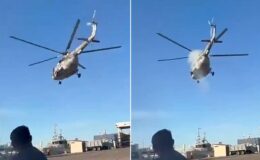 Meksika ordusuna ait helikopter, kalkıştan hemen sonra düştü