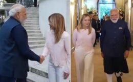 Meloni’nin Modi’yi karşıladığı kıyafet gündem oldu: Evinin bahçesinde gibi
