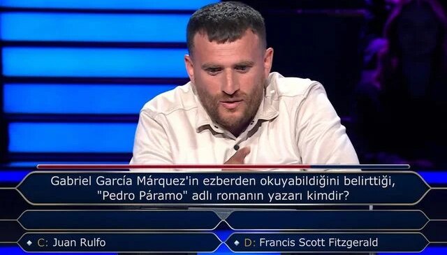 Milyoner’de renkli anlar: 50 bin TL’lik soruya “o piti piti” yaparak yanıt verdi