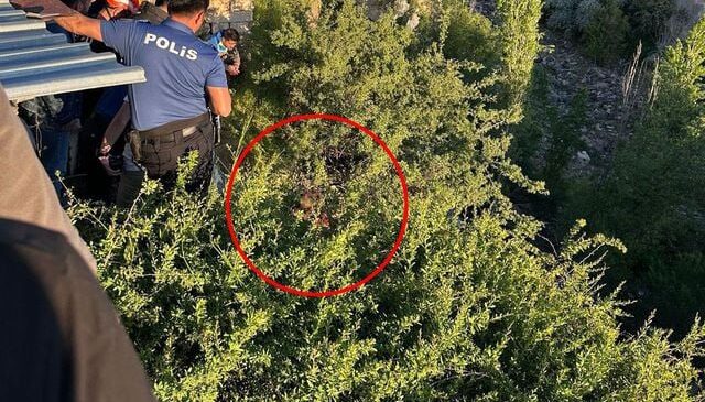Nevşehir’de babasından kaçan zihinsel engelli şahıs deredeki ağaçta asılı kaldı