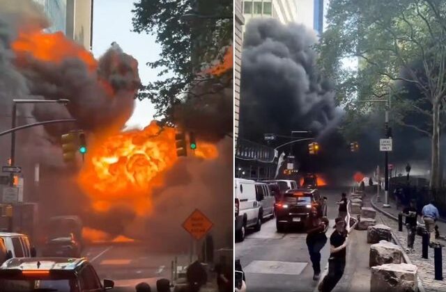 New York’ta büyük panik! Araç bir anda patladı