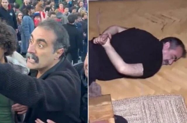 ODTÜ’de Türk bayrağı açan öğrencilere saldıran kişi böyle gözaltına alındı