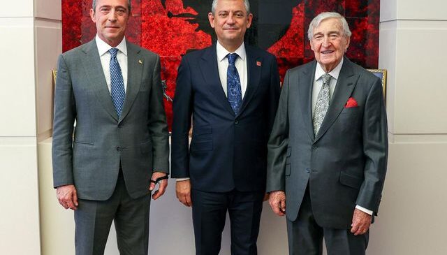 Ali Koç ve Rahmi Koç, CHP lideri Özgür Özel’i ziyaret etti