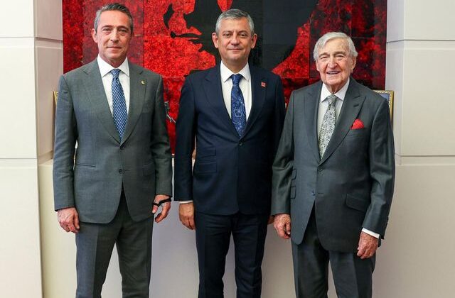 Ali Koç ve Rahmi Koç, CHP lideri Özgür Özel’i ziyaret etti