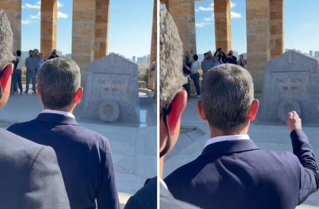 Özgür Özel’den, İsmet İnönü’nün kabri önünde olay sözler: Namussuzlardan çok daha cesur olacağız