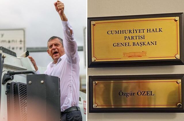 Özgür Özel’in TBMM’deki odasına “CHP Genel Başkanı” tabelası asıldı