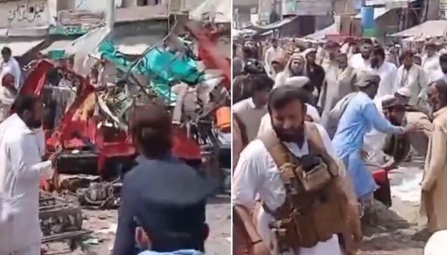 Pakistan’da pazar yerinde patlama! 2’si polis 9 kişi hayatını kaybetti