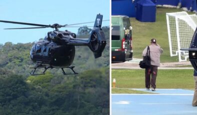 ‘Para var huzur var’ dedirten görüntü! Helikopterden inen isme bakın