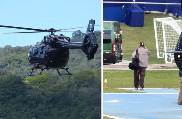 ‘Para var huzur var’ dedirten görüntü! Helikopterden inen isme bakın