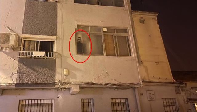Penceredeki görüntü korkuttu, gerçek sonradan ortaya çıktı