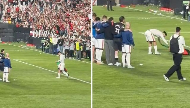 Rayo Vallecanolu futbolcular Strasbourg galibiyetini Filistin bayrağıyla kutladı
