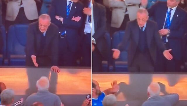 Real Madrid Başkanı Florentino Perez’e olay pankart! Ortalık bir anda karıştı