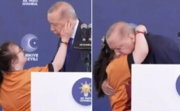 Sahneye fırlayan miniğin Erdoğan sevgisi yürekleri ısıttı