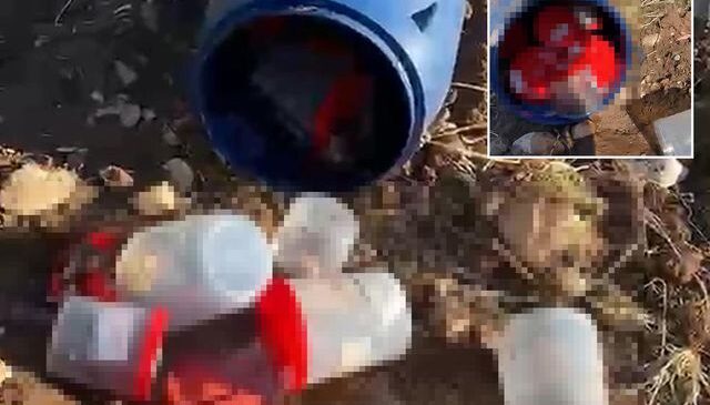 Şanlıurfa’da mezarlıkta plastik varilde 21 insan cenini bulundu