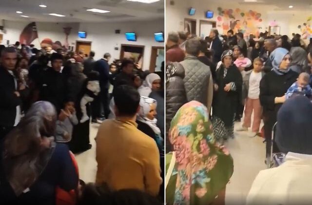 Şanlıurfa’da bir hastanenin çocuk polikliniğindeki yoğunluk dikkat çekti